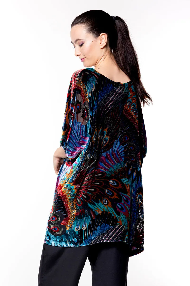 Erté Velvet Tunic