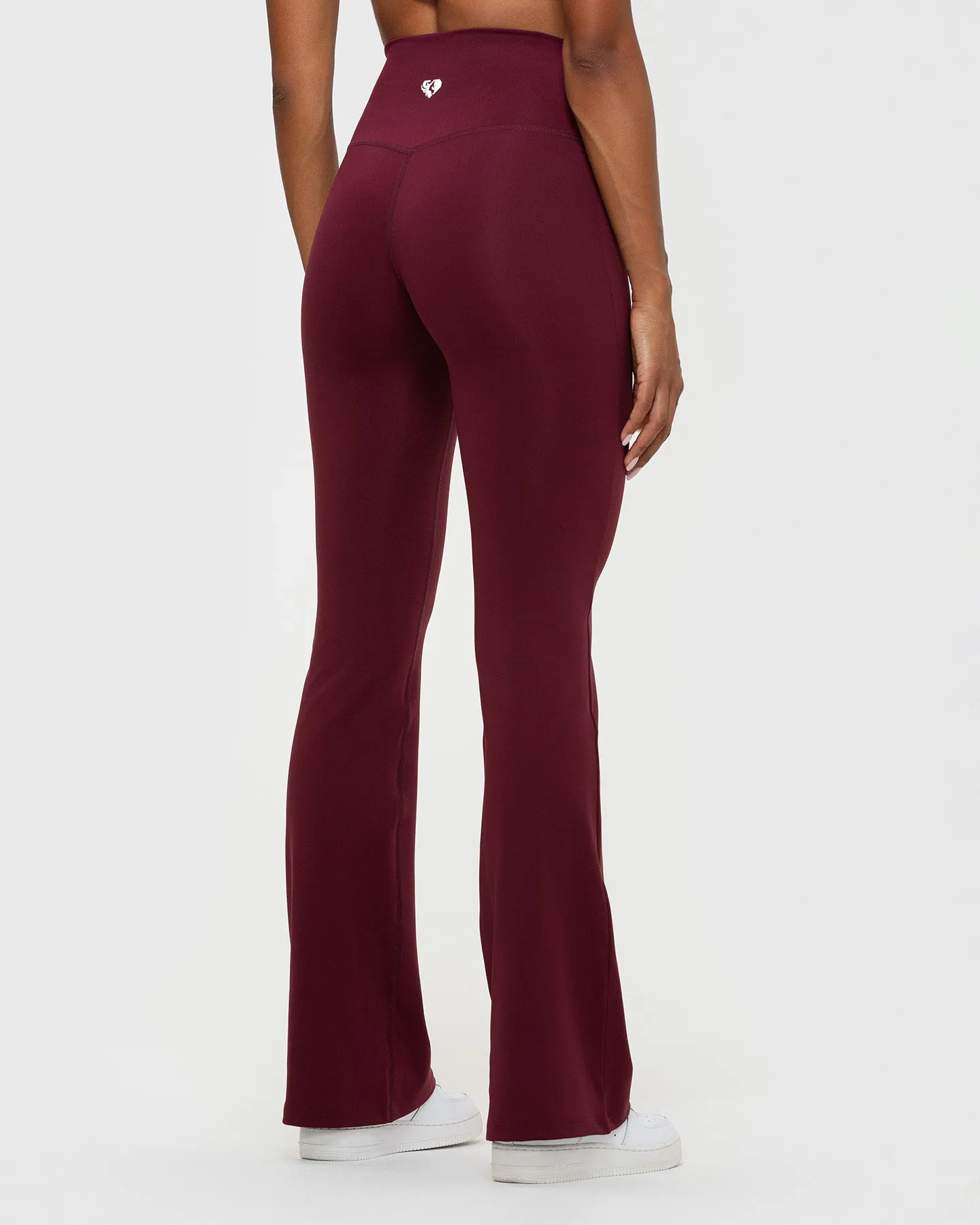 Essential Flared Leggings | Dark Cherry