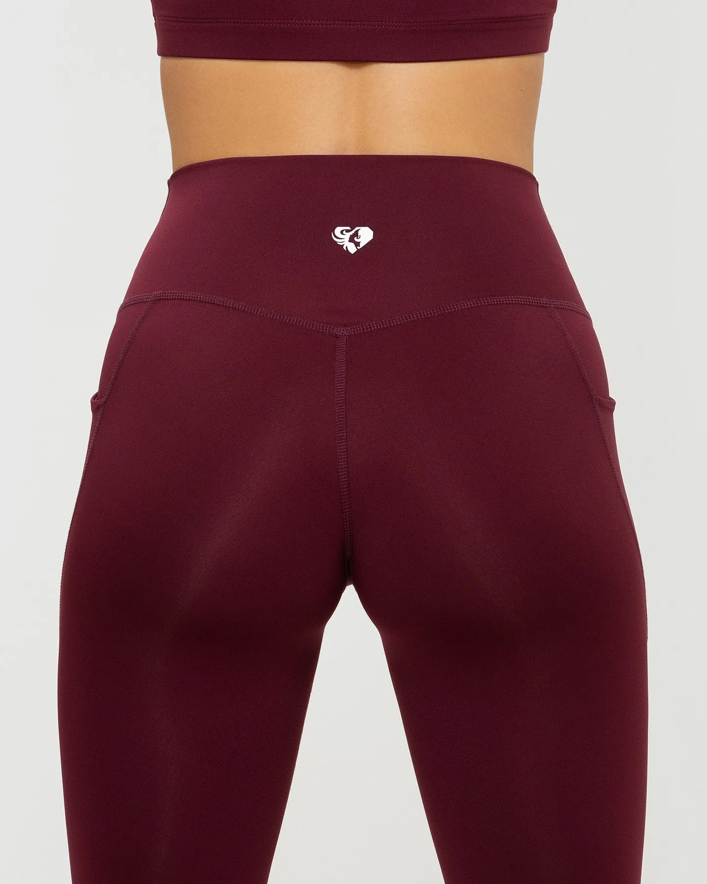 Essential Leggings with Pockets | Dark Cherry