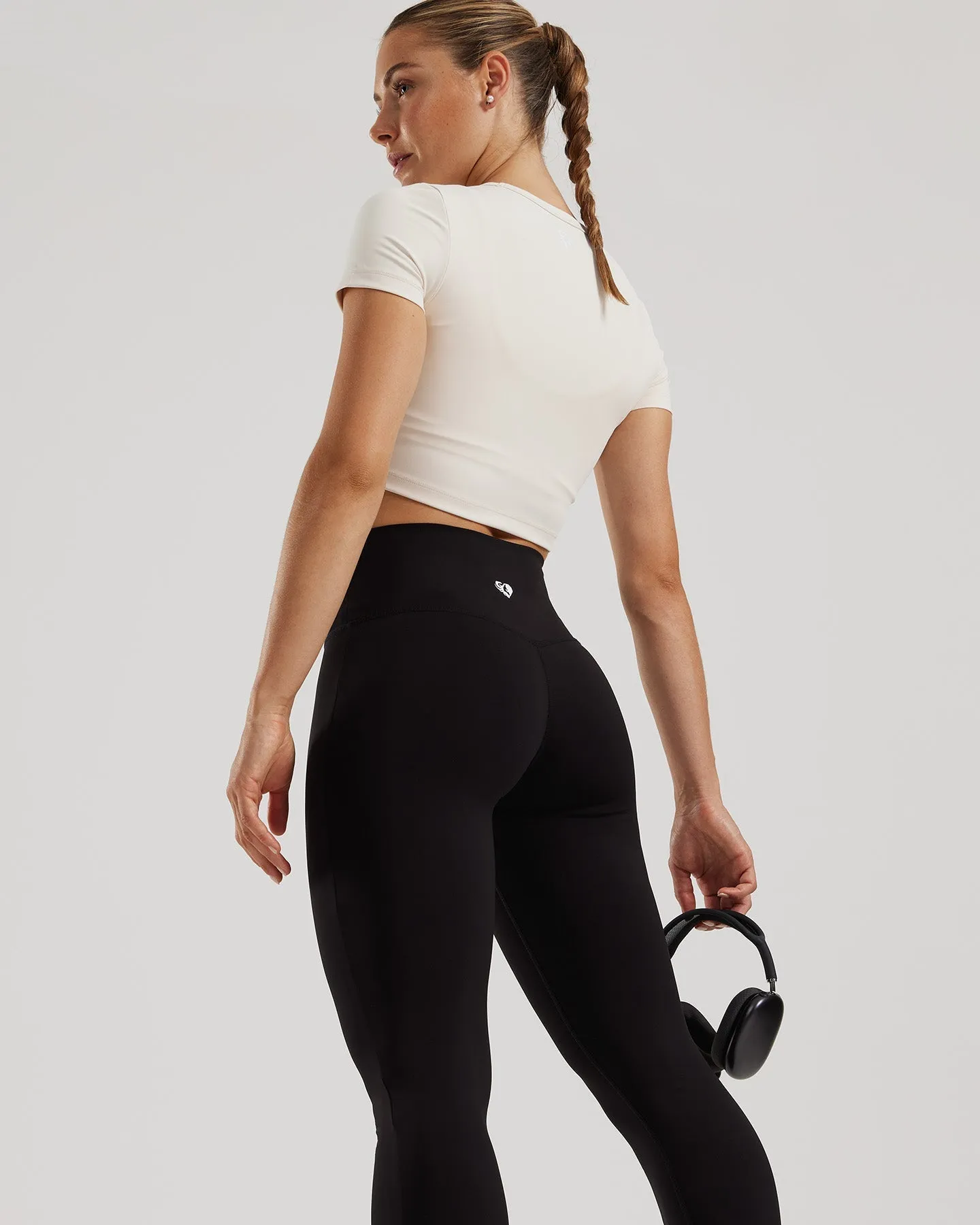 Essential Mini Flared Leggings | Black