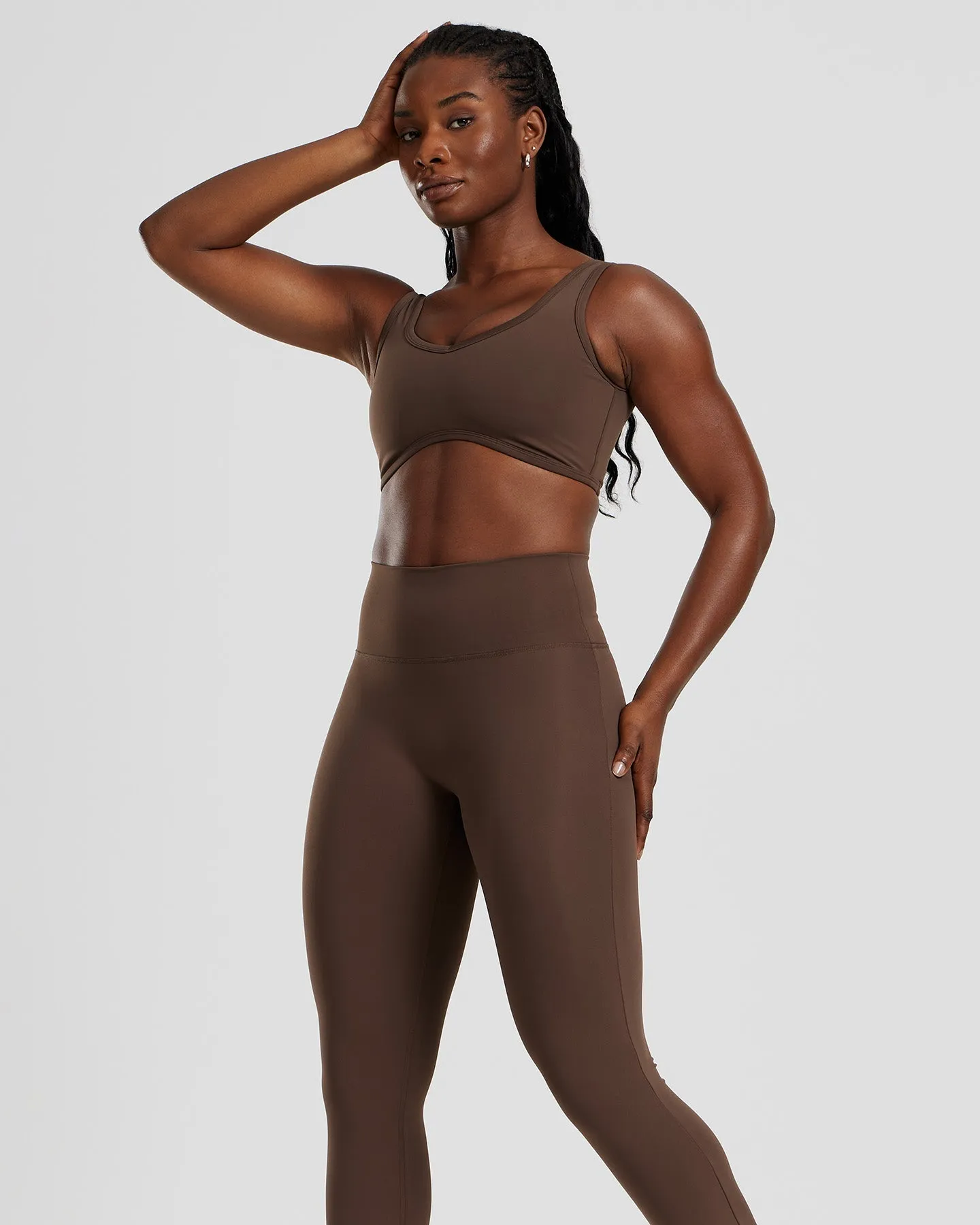 Essential Mini Flared Leggings | Cocoa