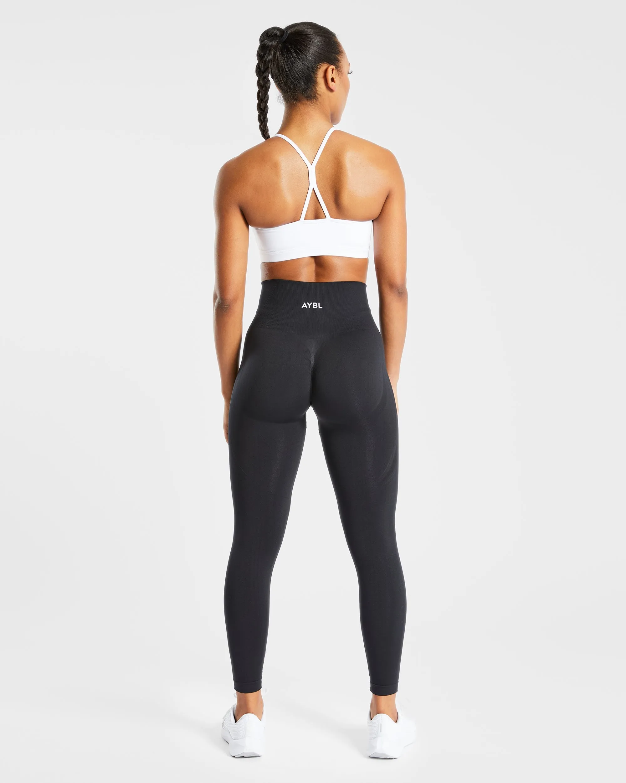 Essential Ruched Sports Bra - White