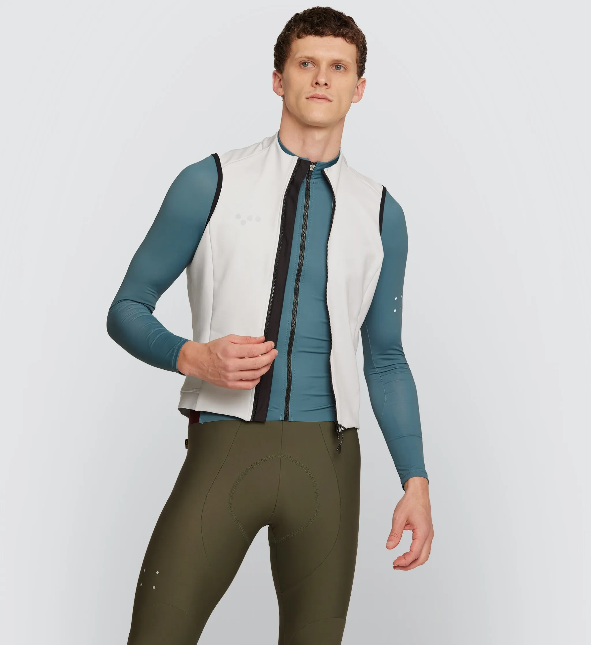 Essentials / Men's Thermal Gilet - Chalk