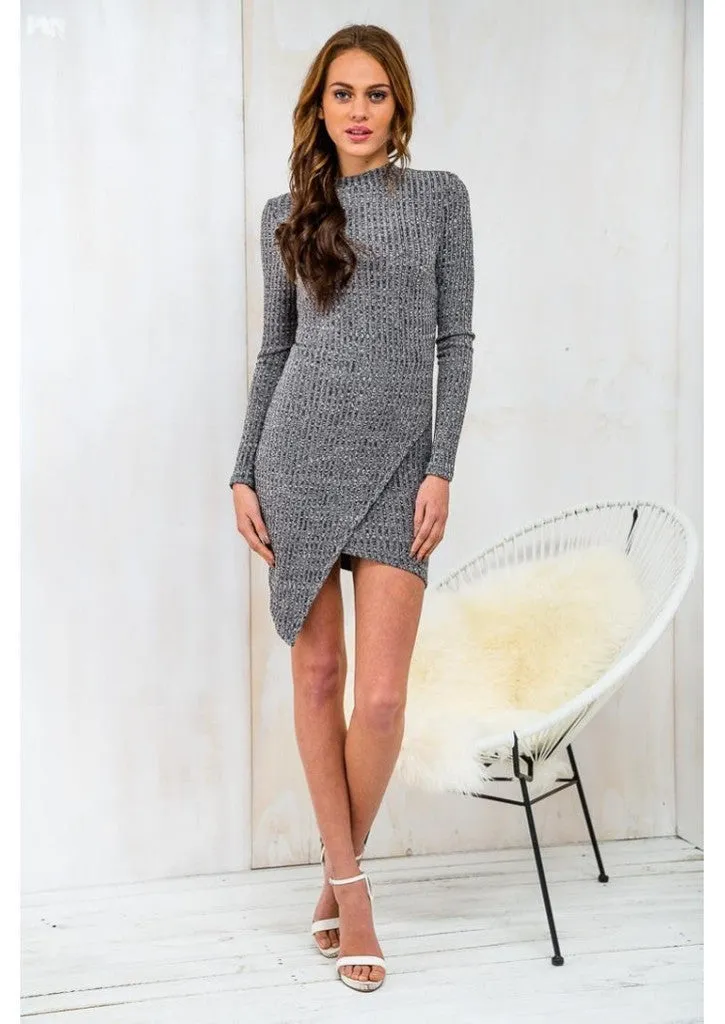 FASHION CUTE LONG SLEEVE IRREGULAR DRESS