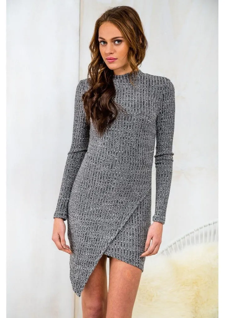 FASHION CUTE LONG SLEEVE IRREGULAR DRESS