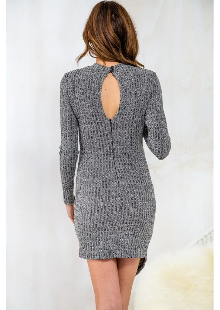 FASHION CUTE LONG SLEEVE IRREGULAR DRESS