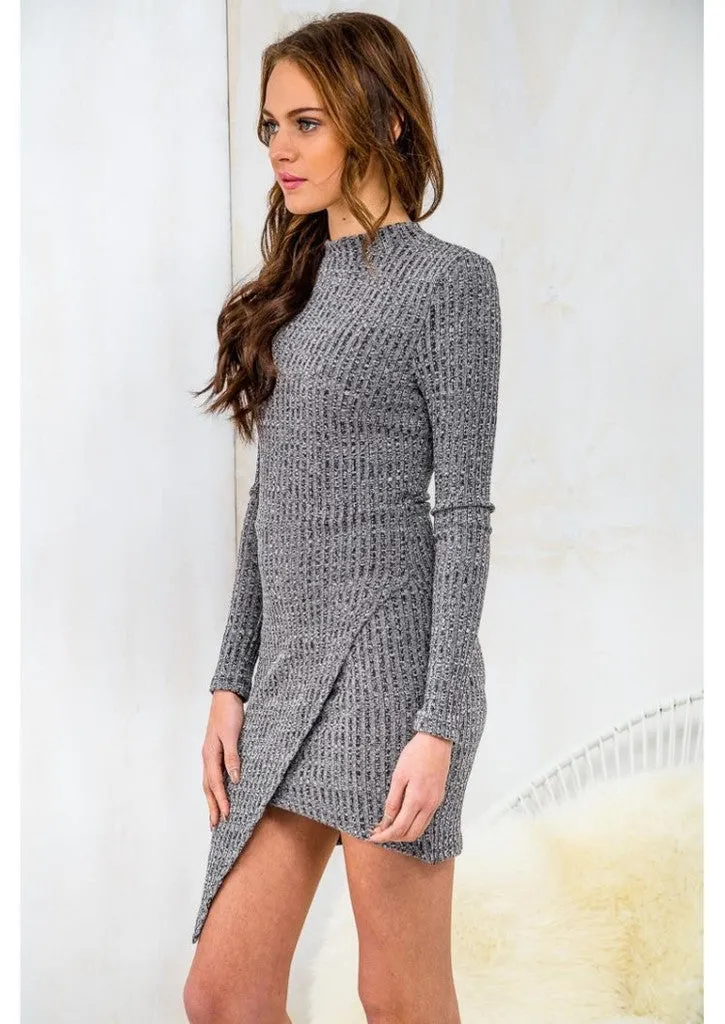 FASHION CUTE LONG SLEEVE IRREGULAR DRESS