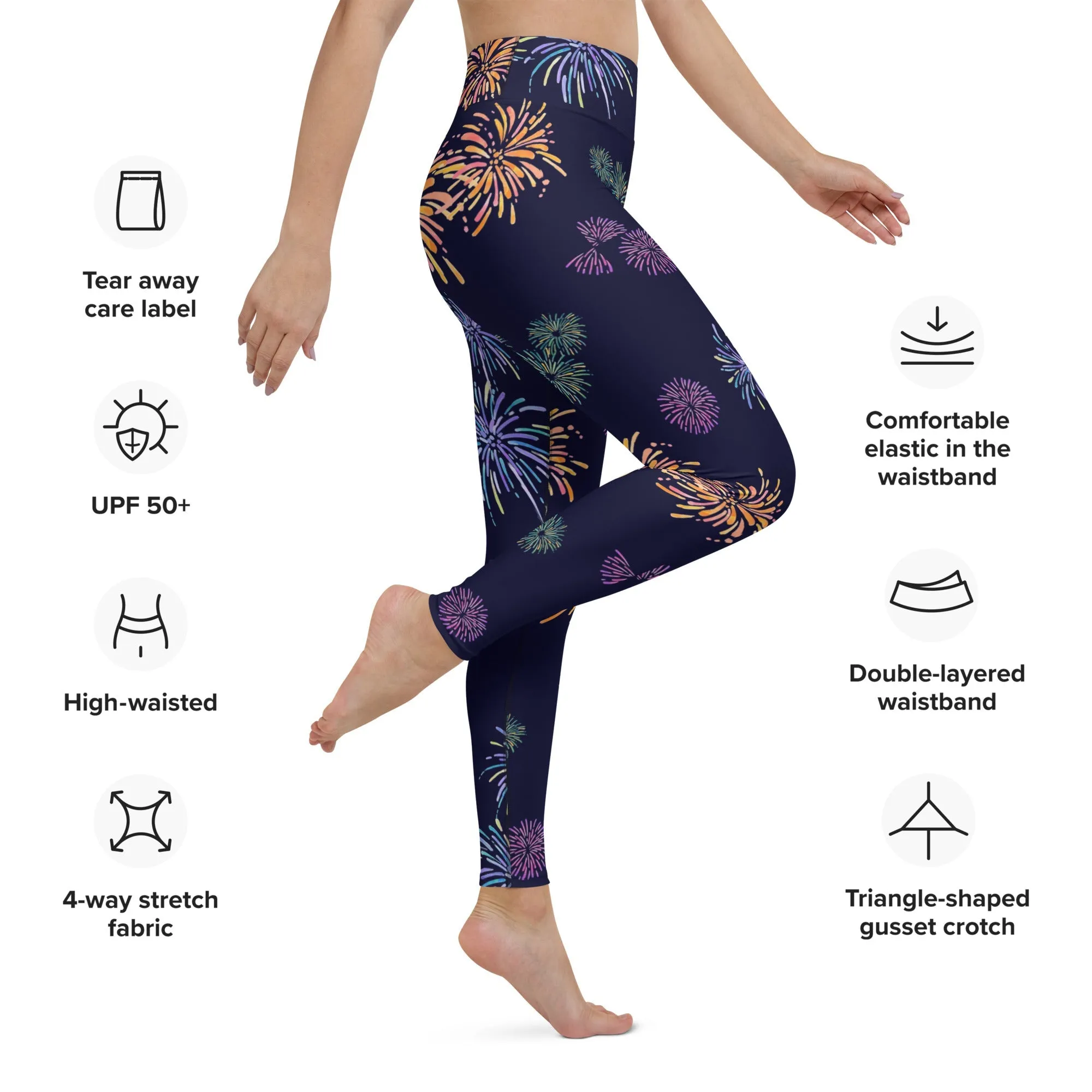 Fireworks Ears Yoga Leggings