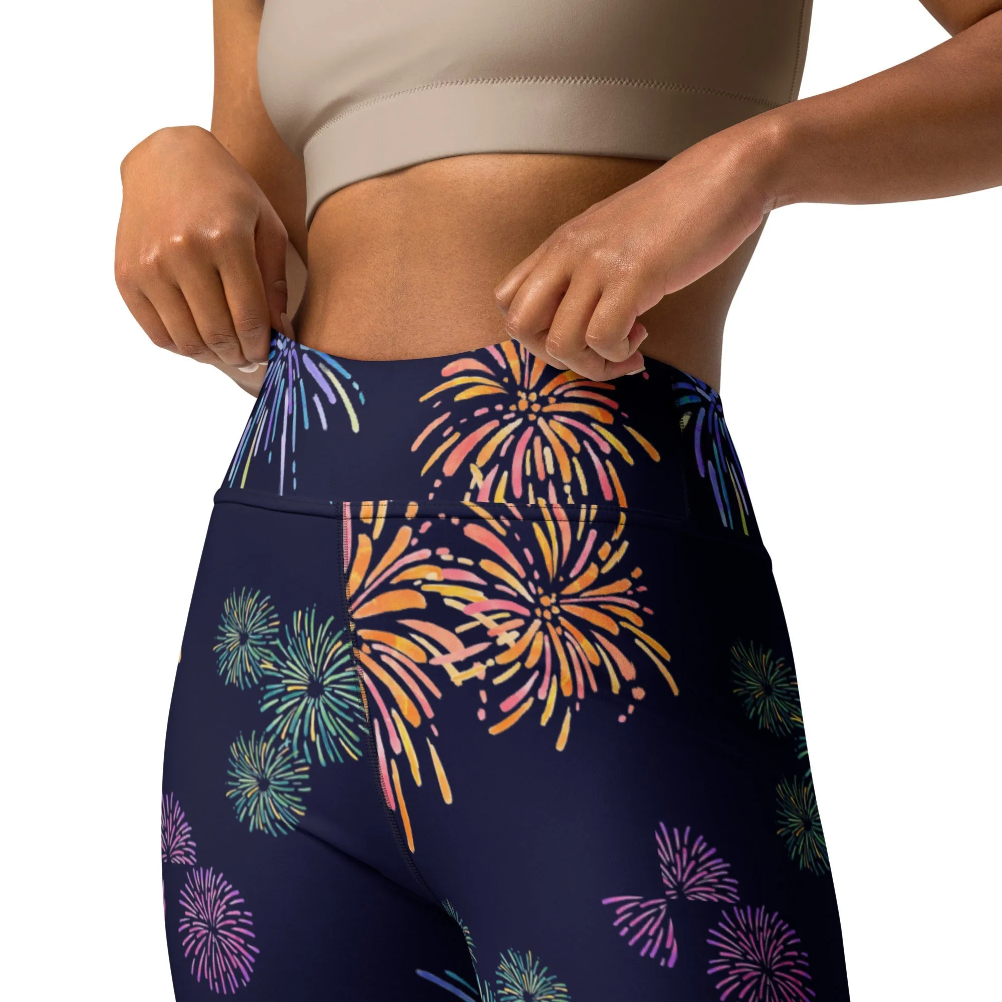 Fireworks Ears Yoga Leggings