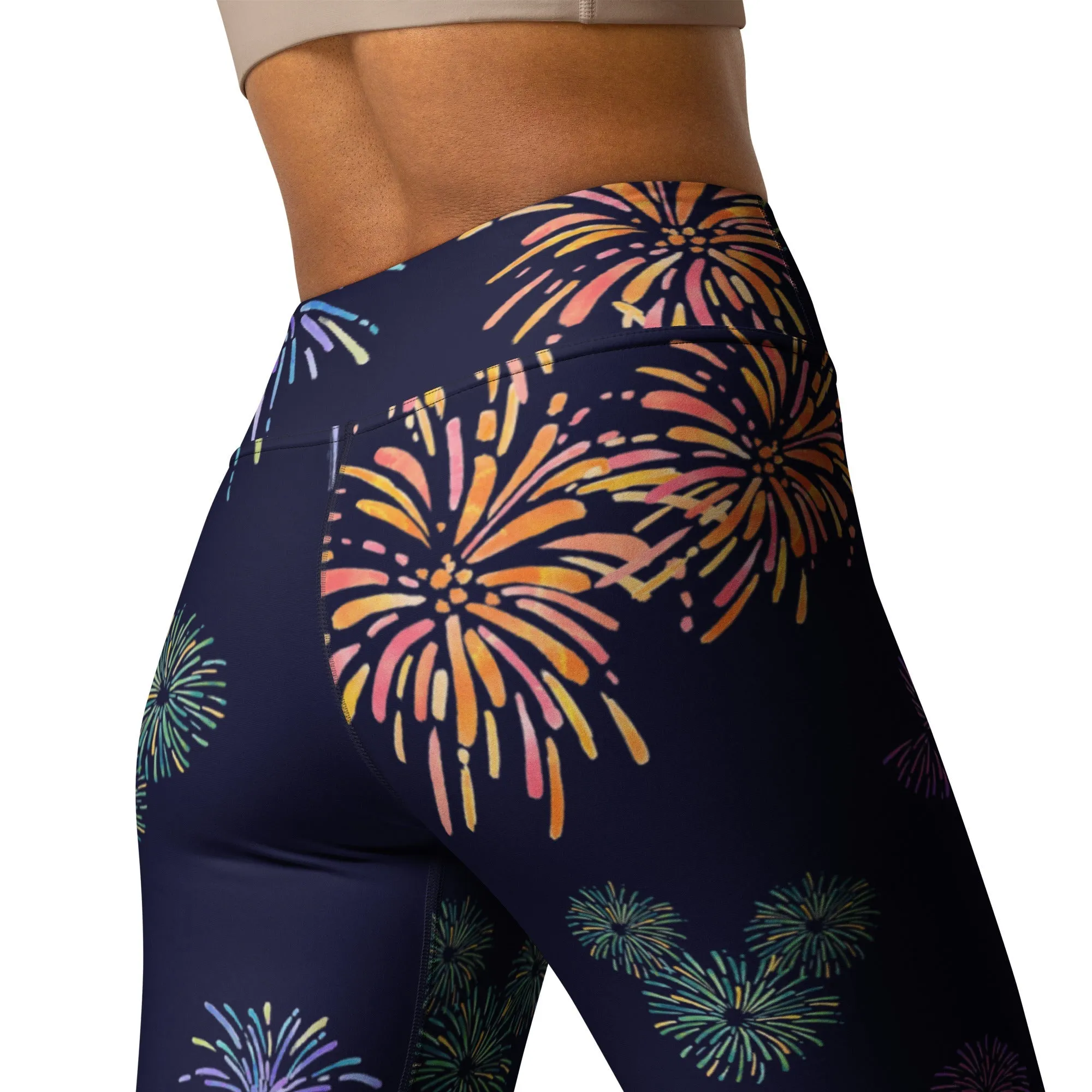 Fireworks Ears Yoga Leggings