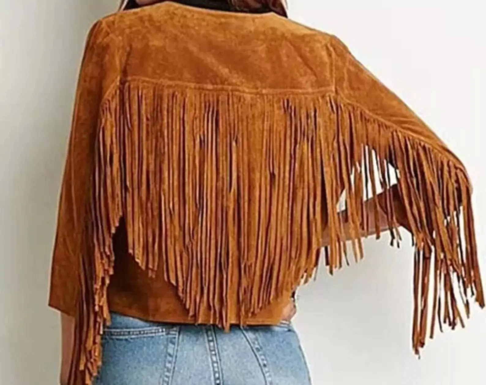 Fringe Suede Women's Jacket Western