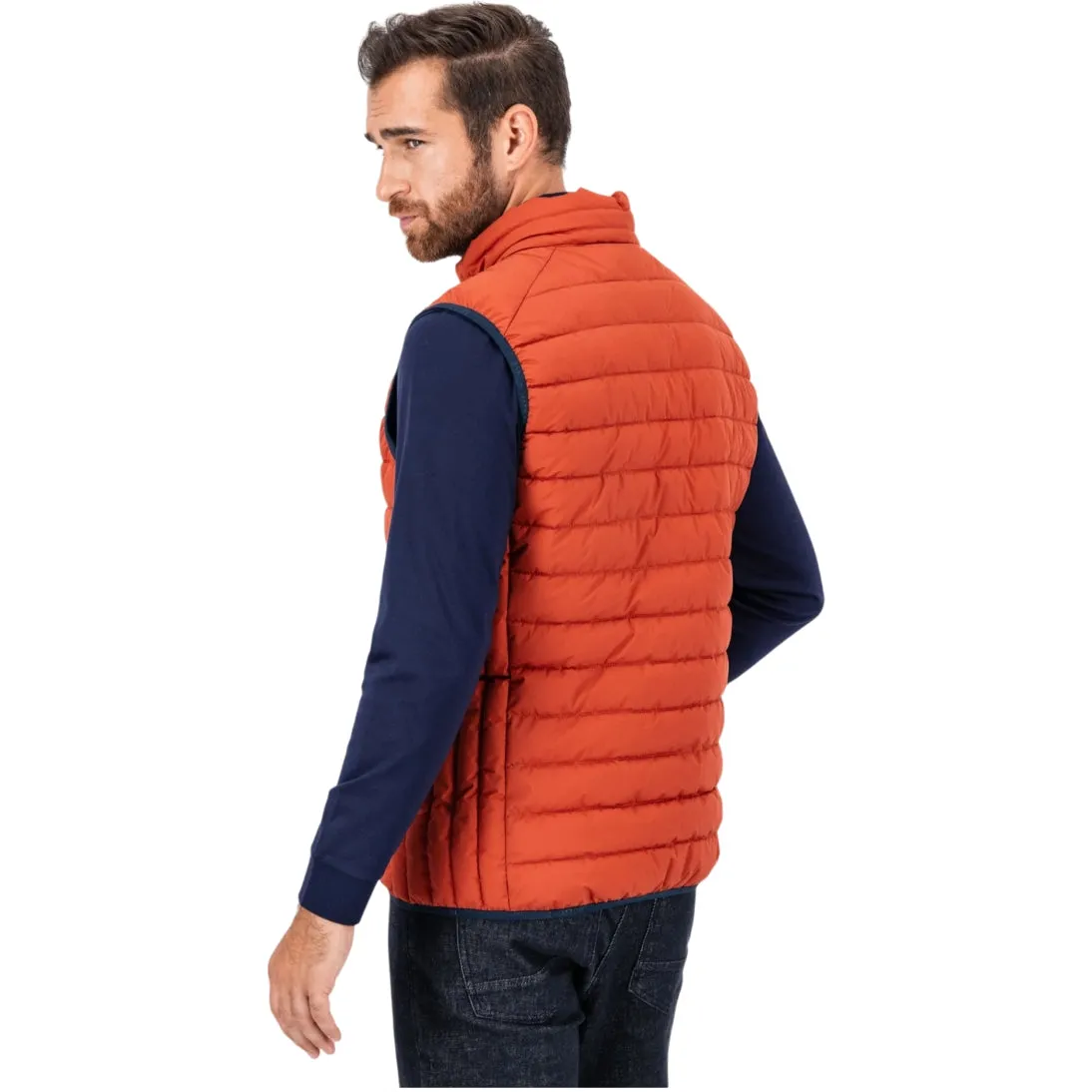 Fynch-Hatton Modern Plain Quilted Eco Gilet Flame 14142601