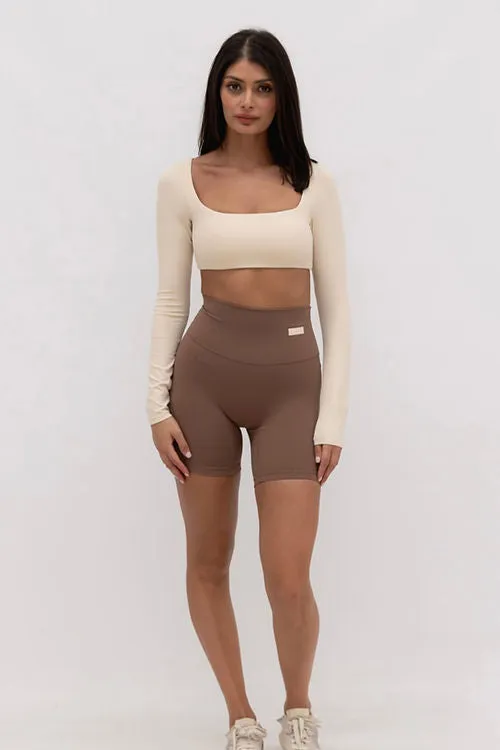 Gia Active Bike Short Midi - Tan