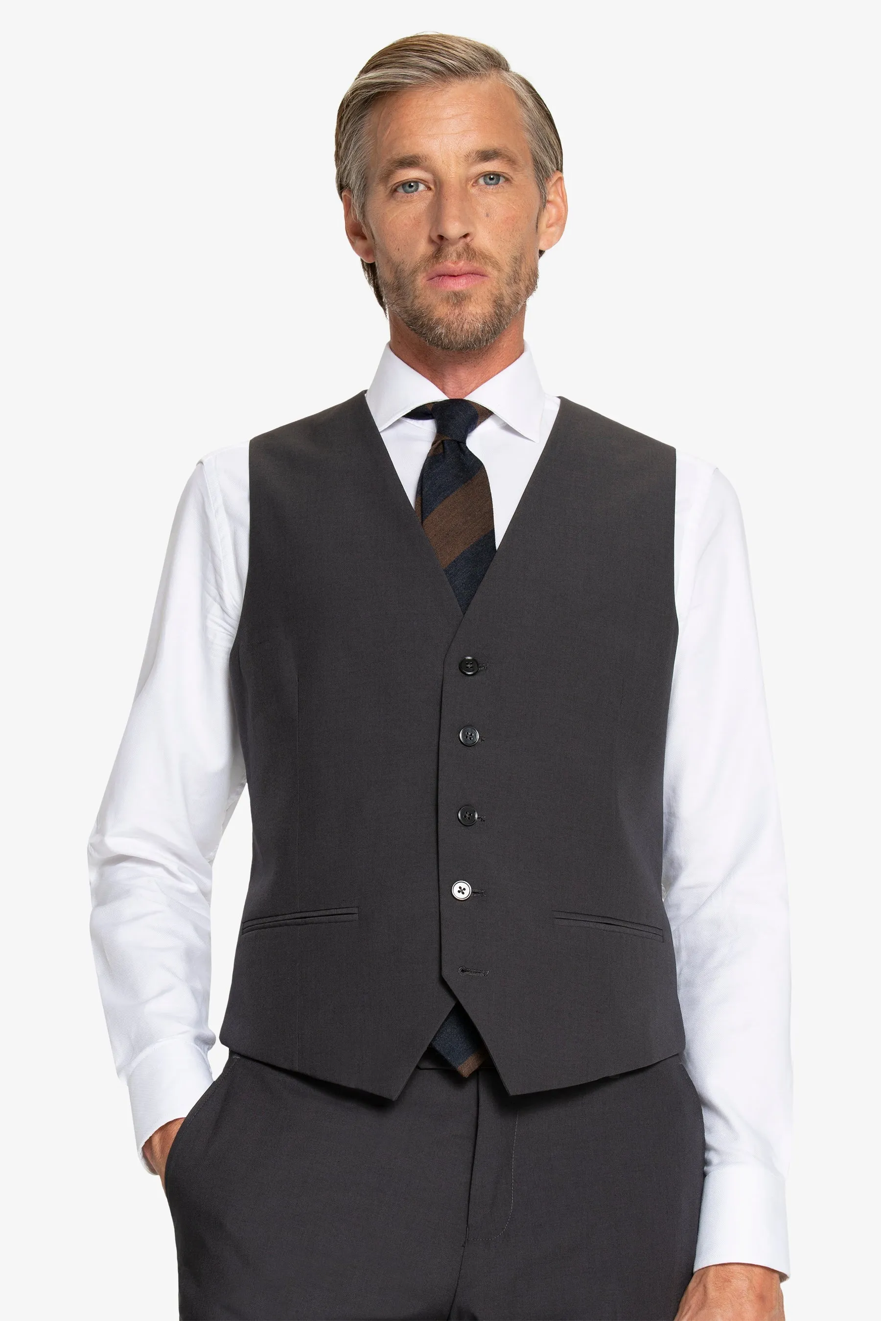 Gilet classico grigio scuro