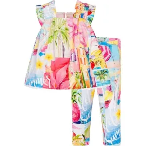 Girls Tropical Legging Set