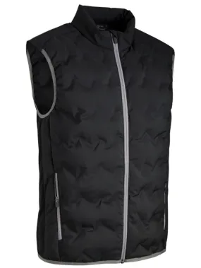 GLENMUIR Bute Zip Front Padded Golf Gilet - Mens - Black