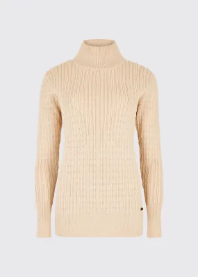 Hacketstown Funnel Neck Sweater - Oyster