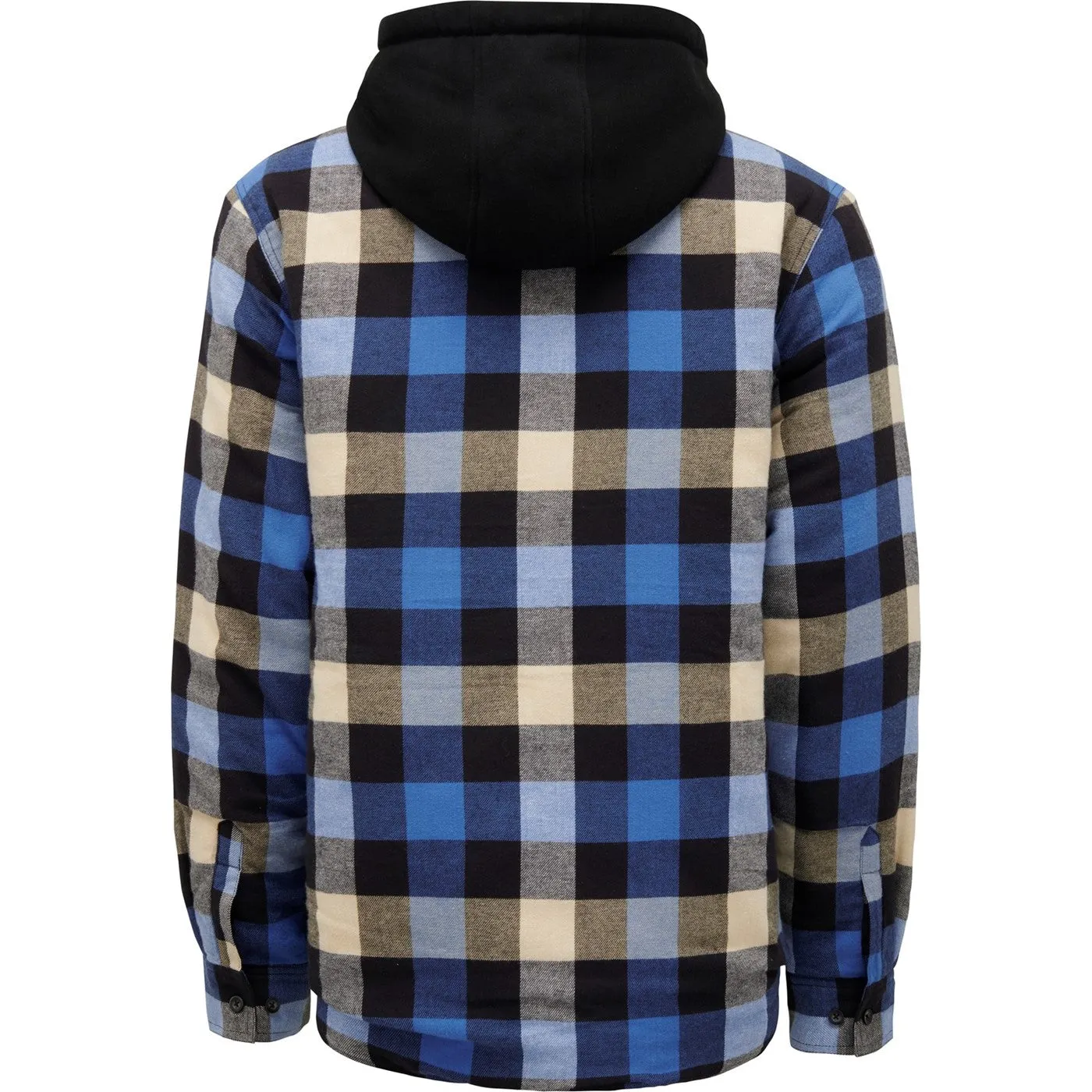 Hard Yakka Quilted Flannel Shacket  Blue