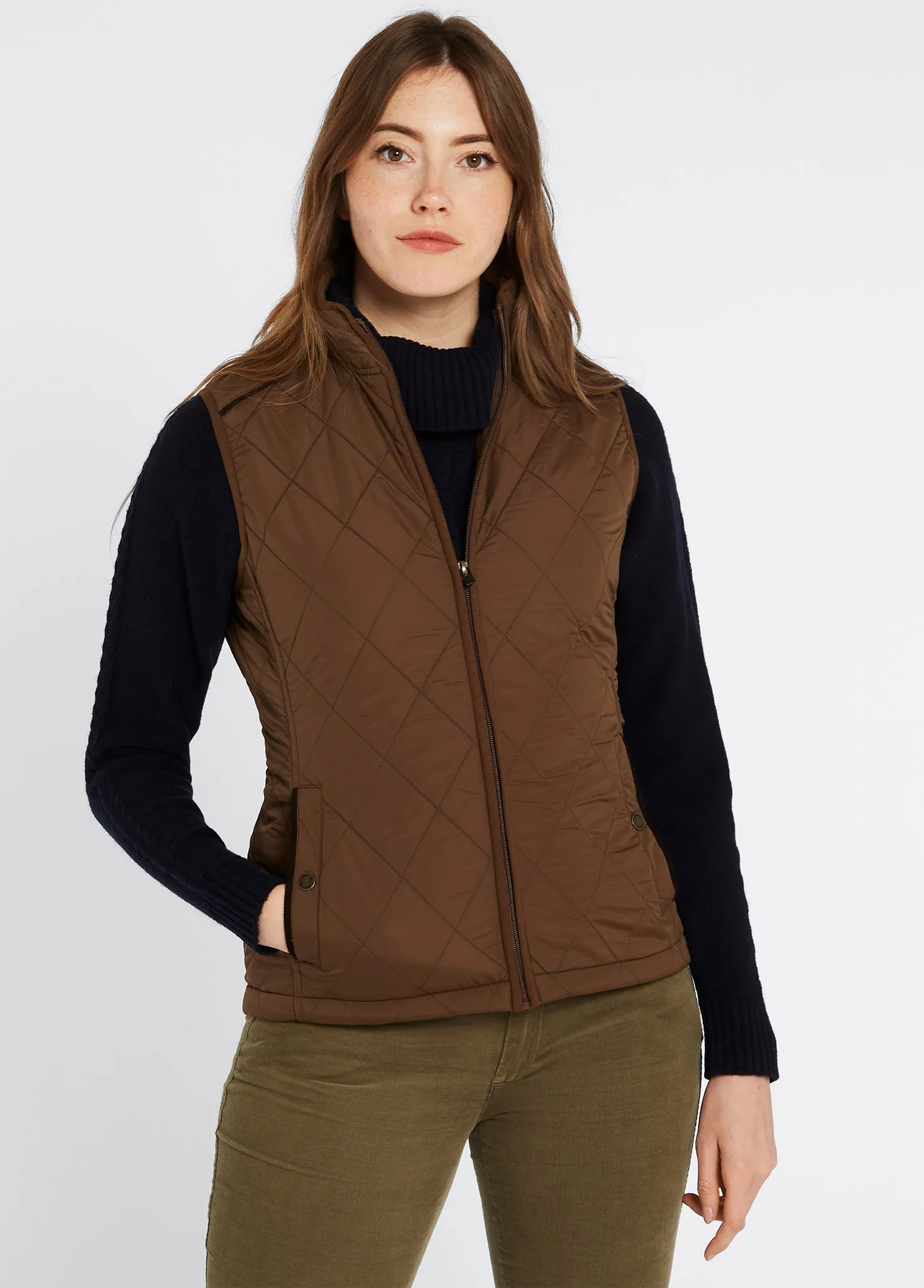 Heywood Women’s Quilted Gilet - Bronze