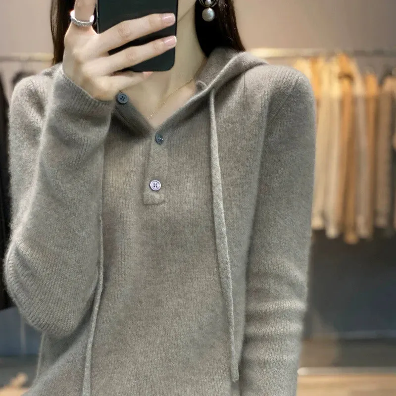 Hooded Cashmere Sweater