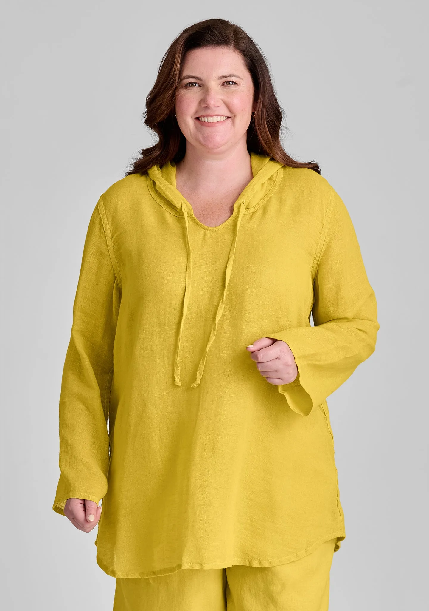 Hooded Tunic - Linen Shirt - FINAL SALE