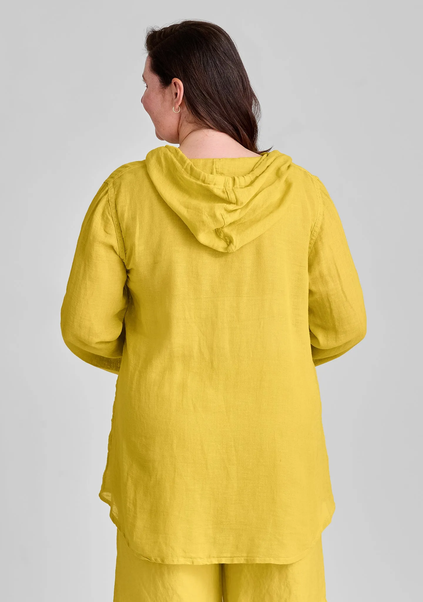 Hooded Tunic - Linen Shirt - FINAL SALE