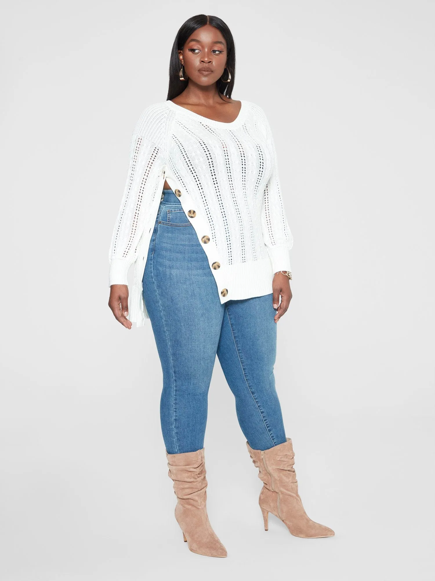 Janira Cable Knit Pullover Sweater