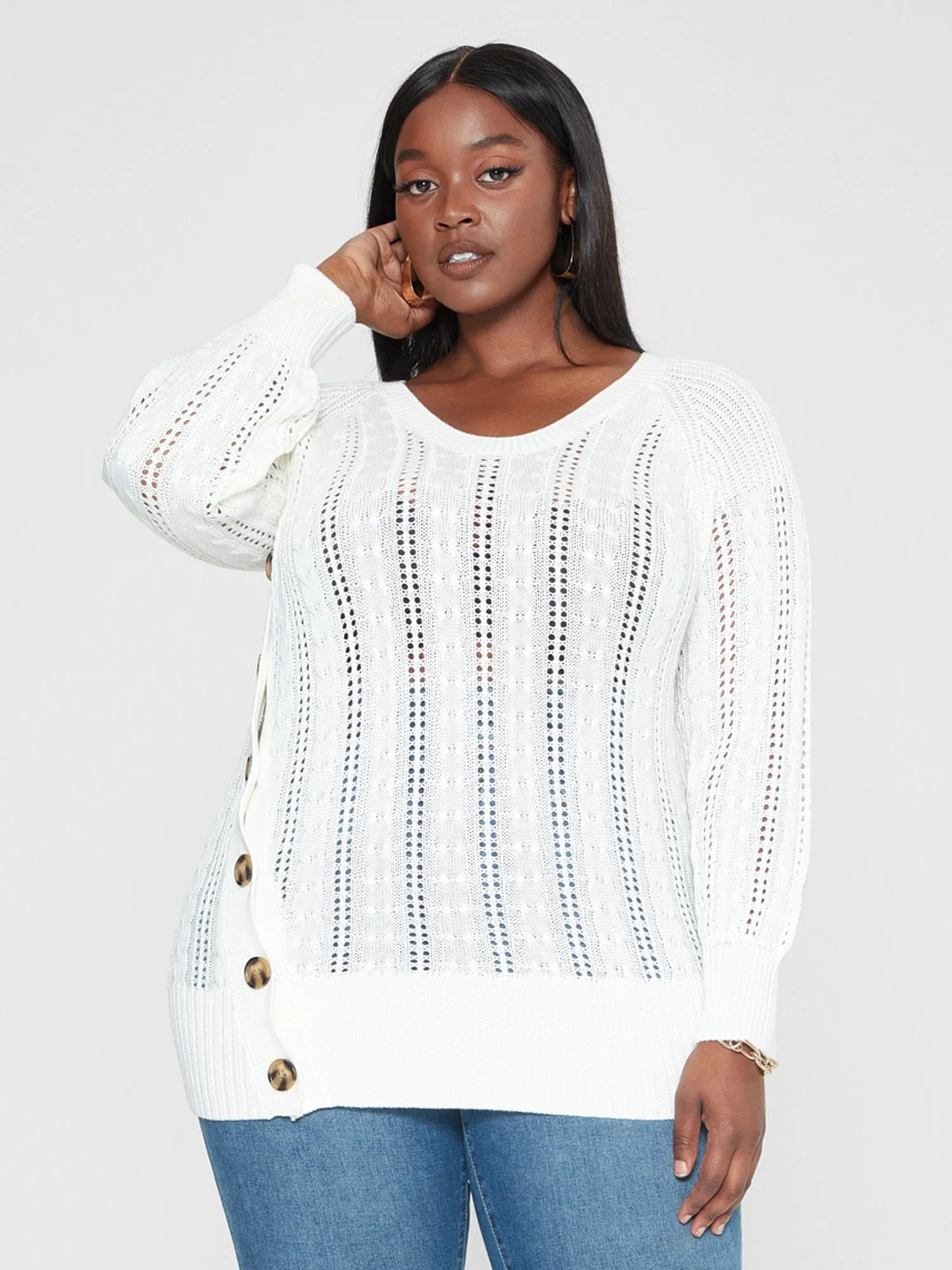 Janira Cable Knit Pullover Sweater