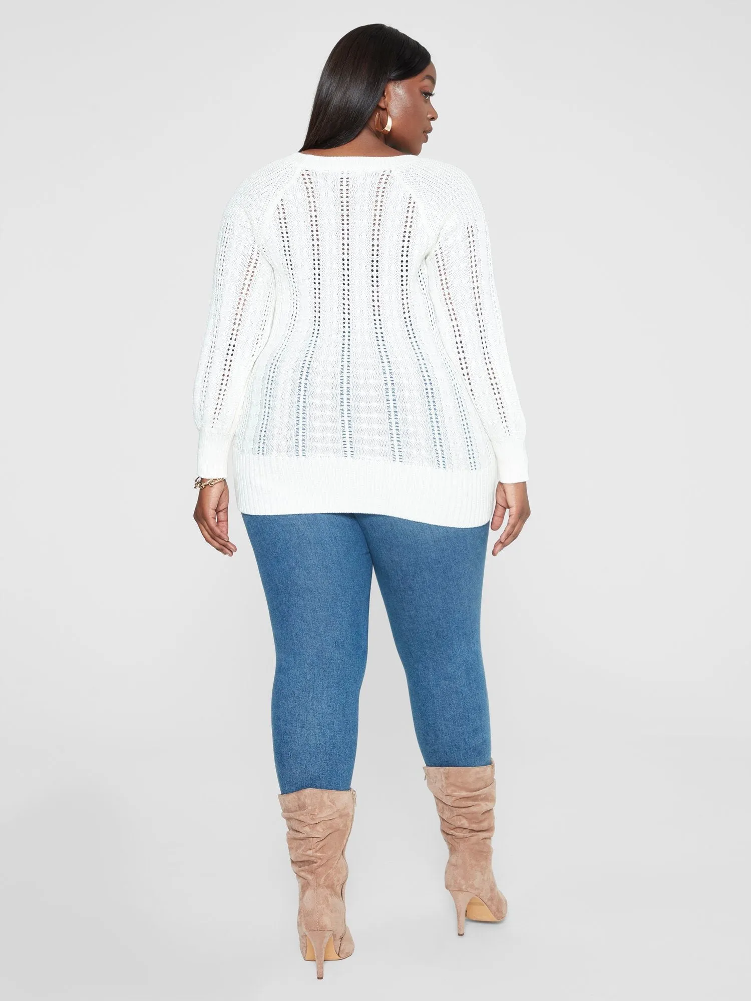 Janira Cable Knit Pullover Sweater