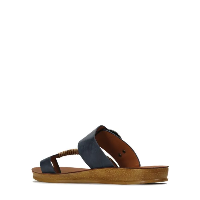 Los Cabos Bria Blue Light Flexible Sandal Jandal Navy