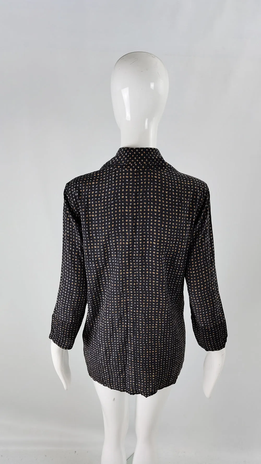 Louis Feraud Vintage Layered Collar Blouse Tunic Top