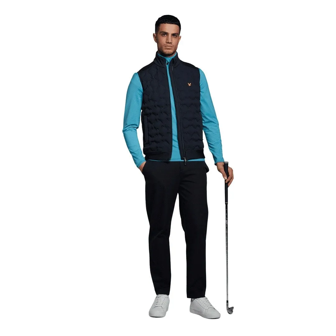 Lyle & Scott Check Quilt Back Fleece Golf Gilet JK1862G