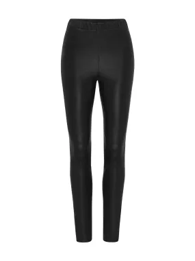 Macey High Rise Pull On Leather Leggings