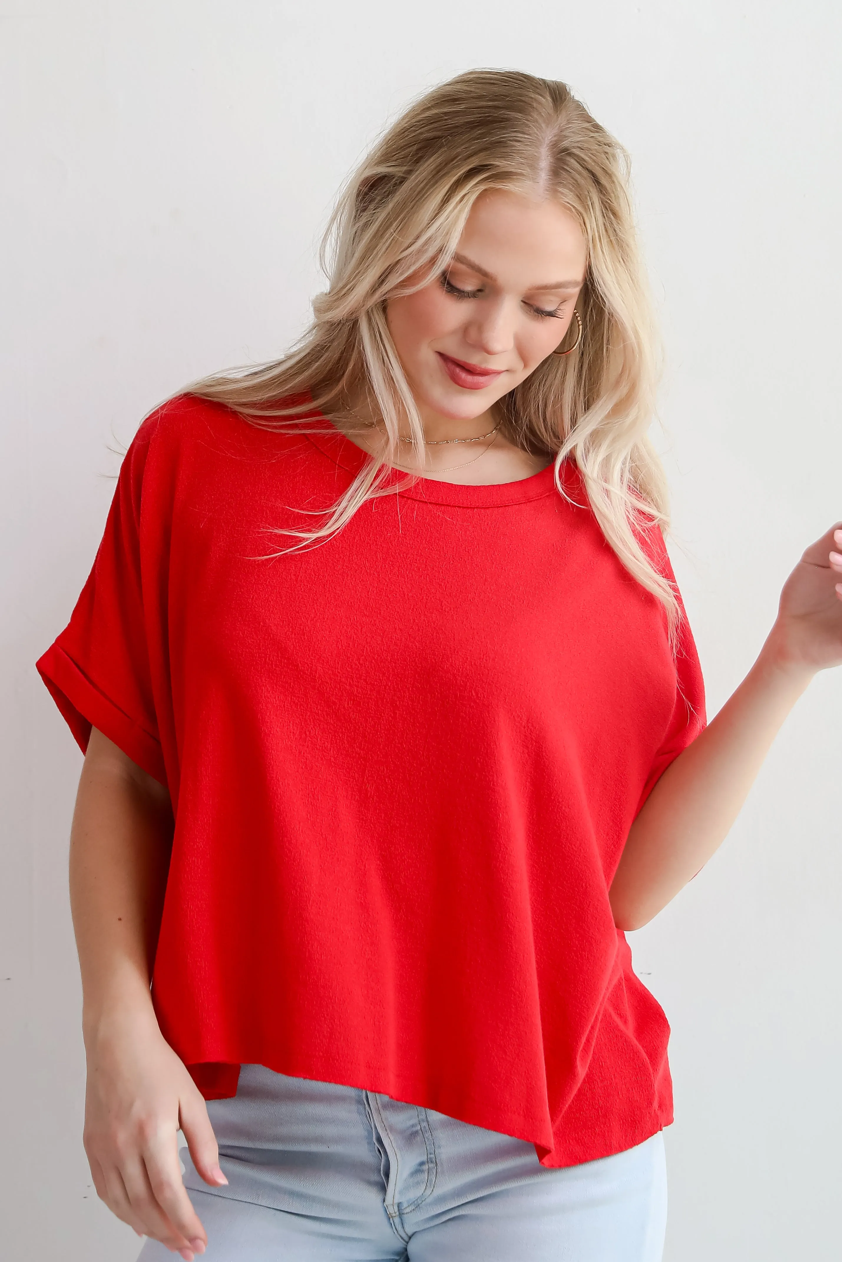 Madison Short Sleeve Knit Top