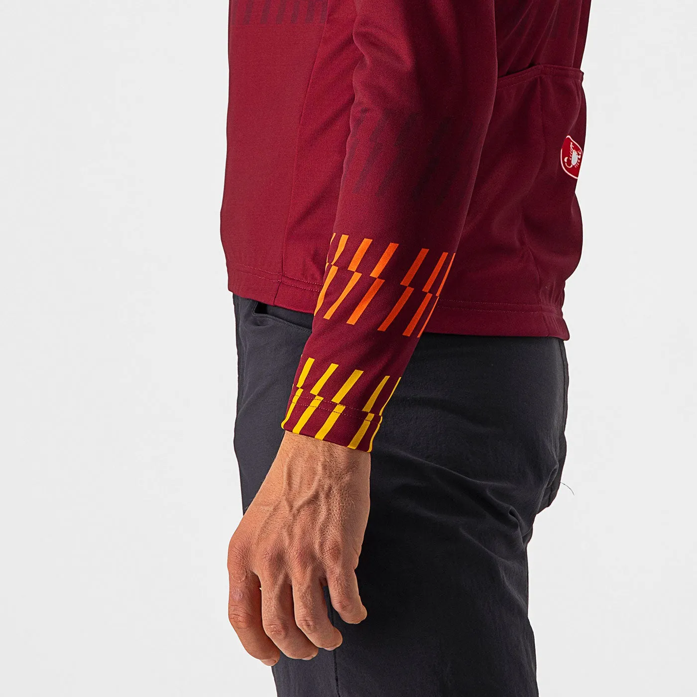 Maglia maniche lunghe Castelli Unlimited Thermal - Bordeaux