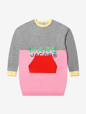 MARC JACOBS Girls Embroidered Logo Sweater Dress