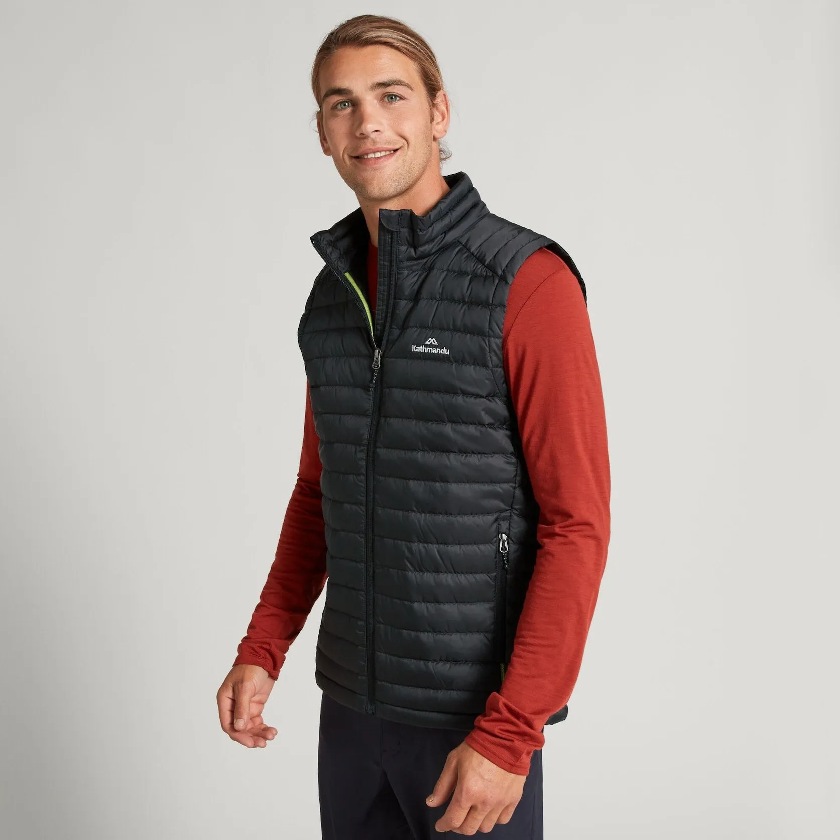 Men's Kathmandu HELI R 600 Fill Feather Down Body Warmer {KA-B0230}