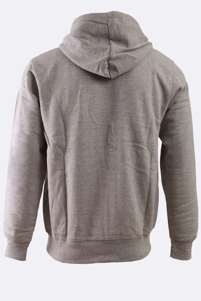 MENS PLAIN ZIPPED HOODIE