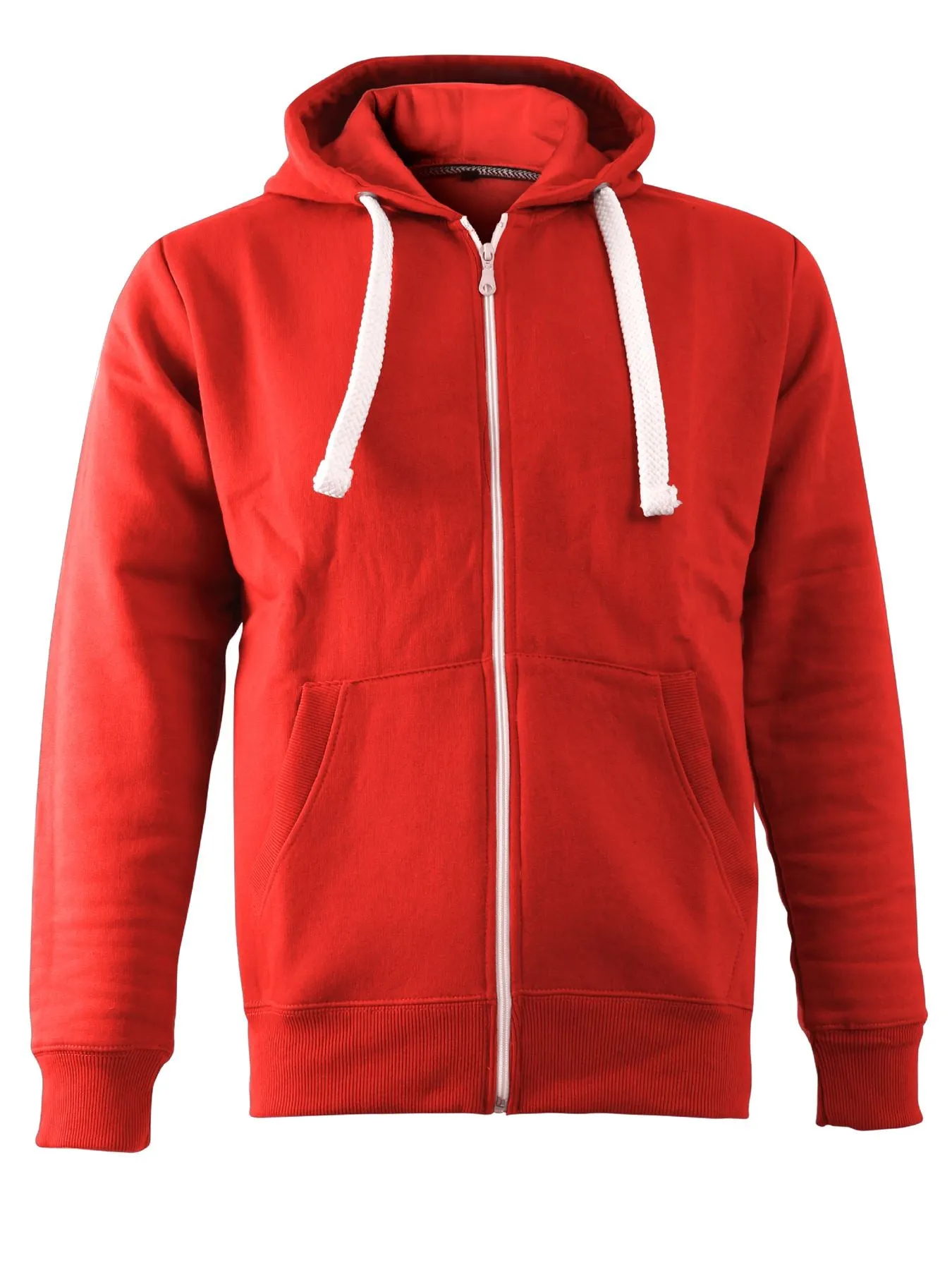 MENS PLAIN ZIPPED HOODIE