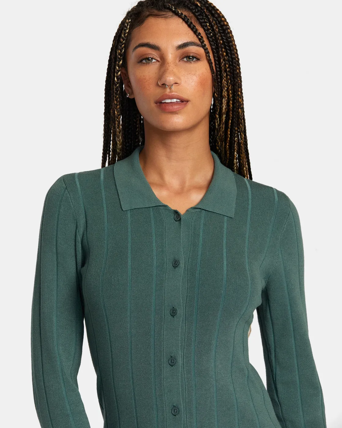 Meri Sweater Dress - Spinach