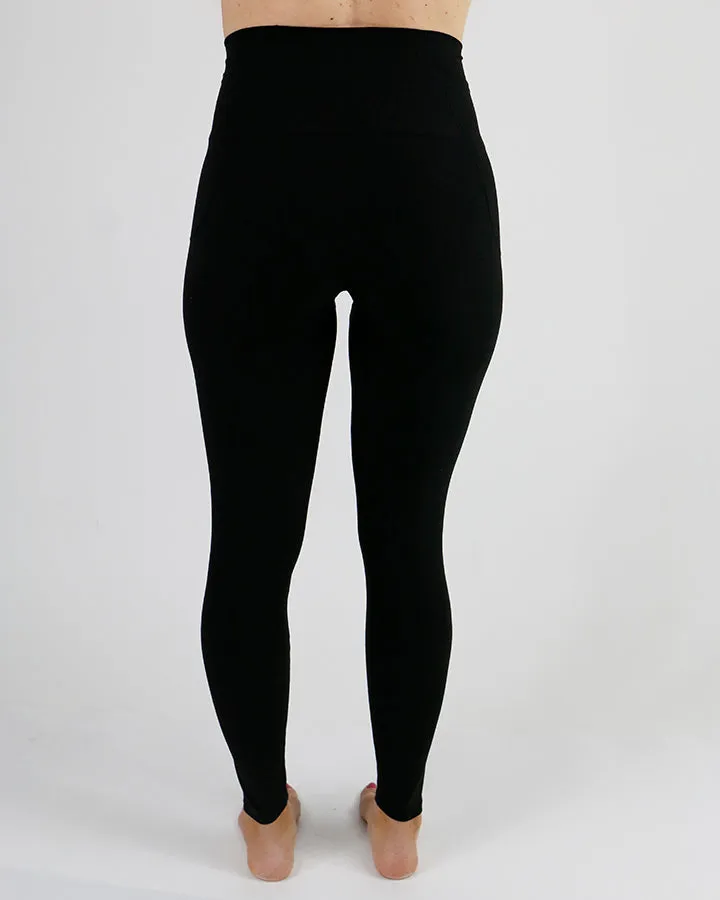 Midweight Daily Pocket Leggings in Black by Grace and Lace