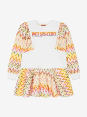 Missoni Girls Zigzag Sweater Dress in Multicolour