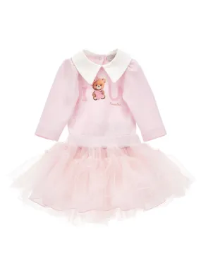 Monnalisa -baby set- bodysuit with tulle skirt