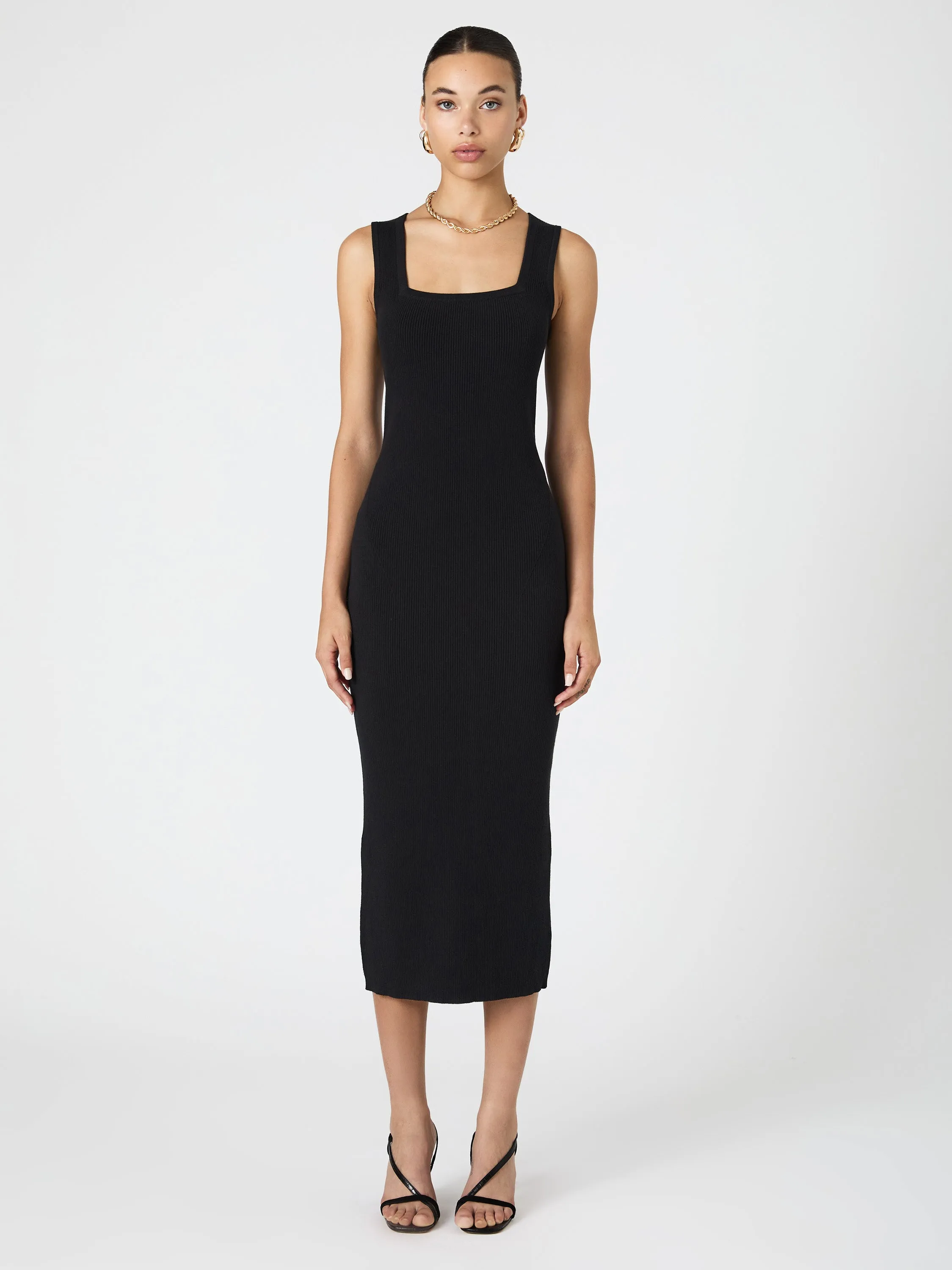 Mozza Square Neck Sleeveless Dress