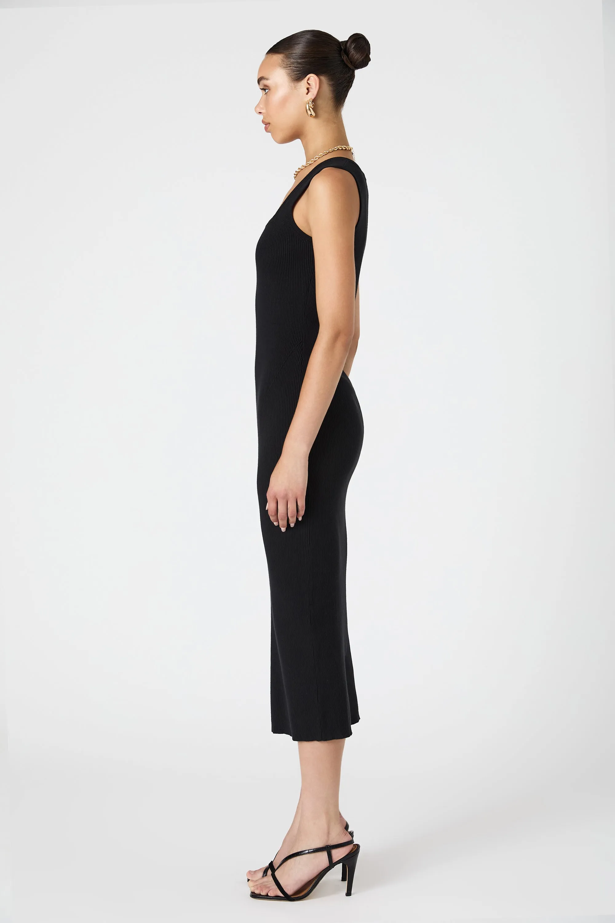 Mozza Square Neck Sleeveless Dress