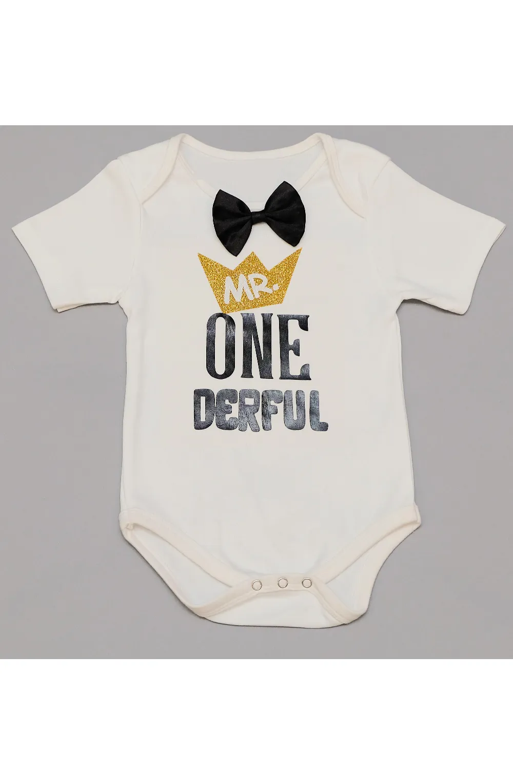 Mr. one derful first birthday bodysuit