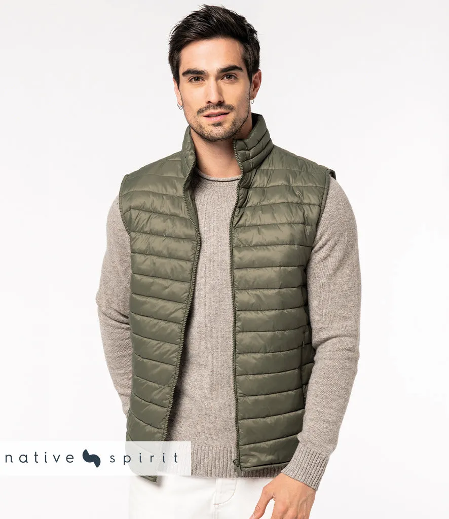 Native Spirit Men's Light Recycled Body Warmer {NS6005}