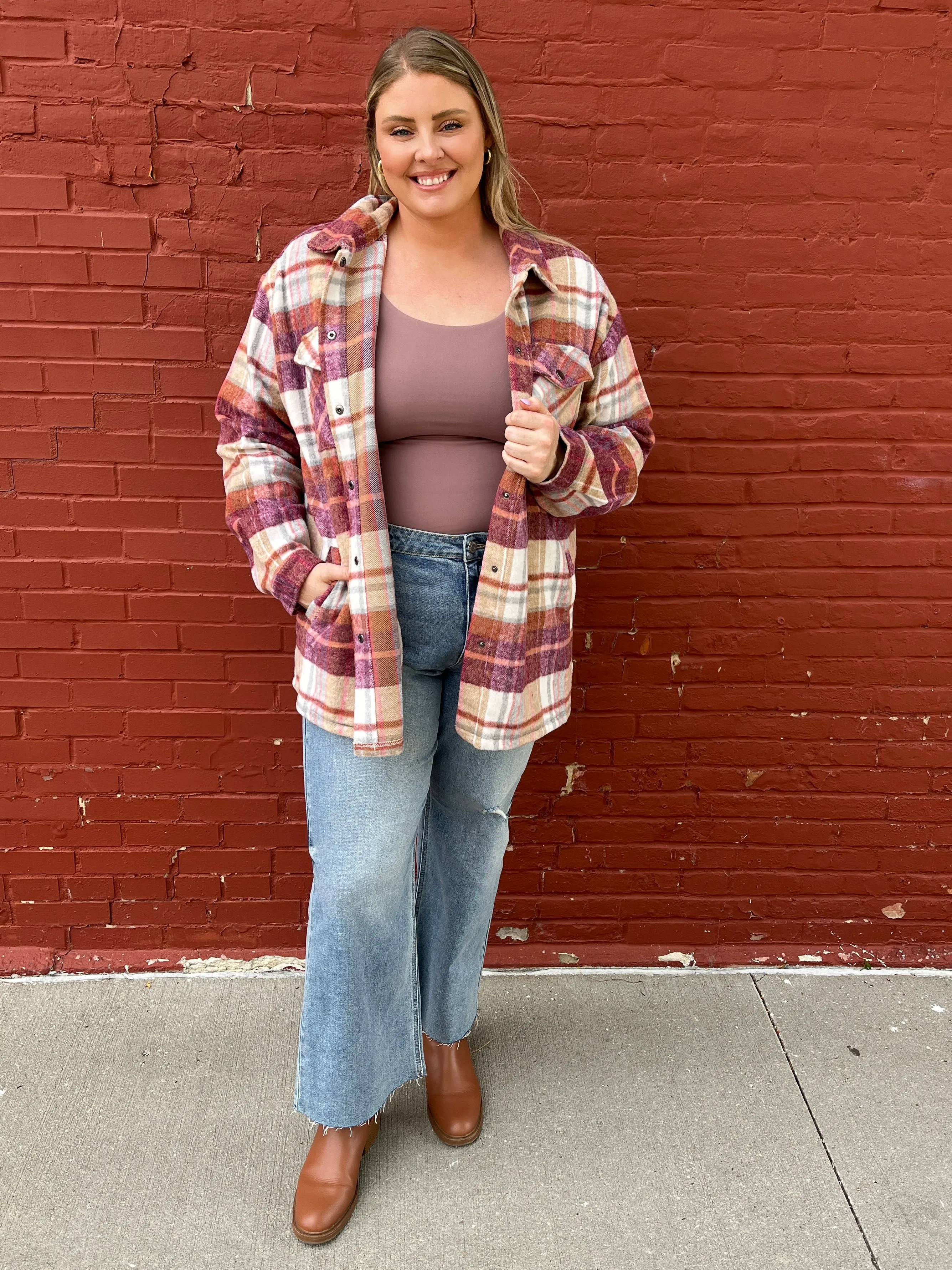 Norah Sunset Plaid Shacket