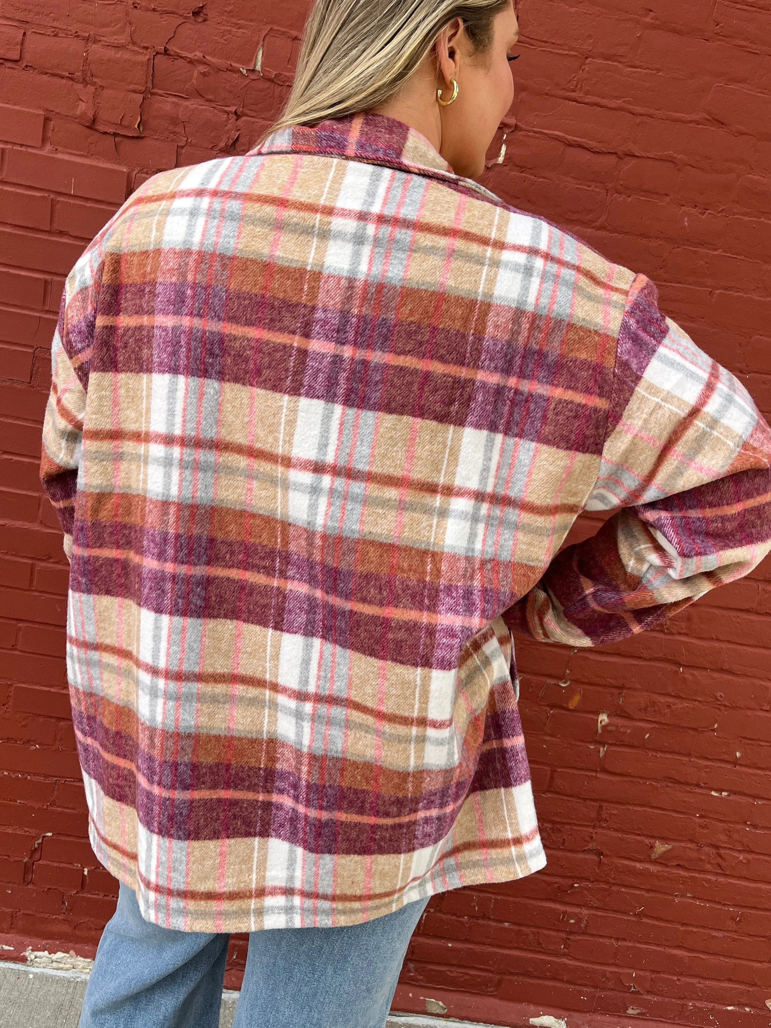 Norah Sunset Plaid Shacket