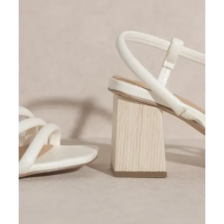 OASIS SOCIETY Ashley Wooden Heel Sandal